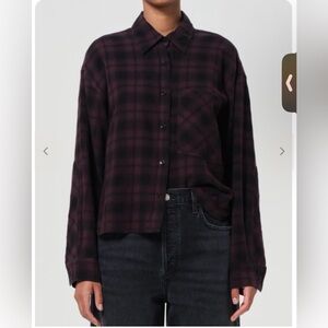 NWT AGOLDE COMER SHIRT ROOT ZS S  $258